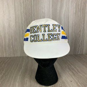 Vintage Bentley College Falcons Captains NCAA  Hat Cap Blue Yellow White